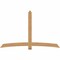 Ekena Millwork Bellingham Timber Gable Bracket, Western Red Cedar, 96"W x 60"H x 3 1/2"D x 5 1/2"F, 15/12 Pitch GBW096X60X0406BEL00SWR - alternate 1